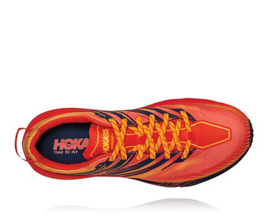 Hoka One One Trainers Mens Red - Speedgoat 4 GORE-TEX - 19745JSYD